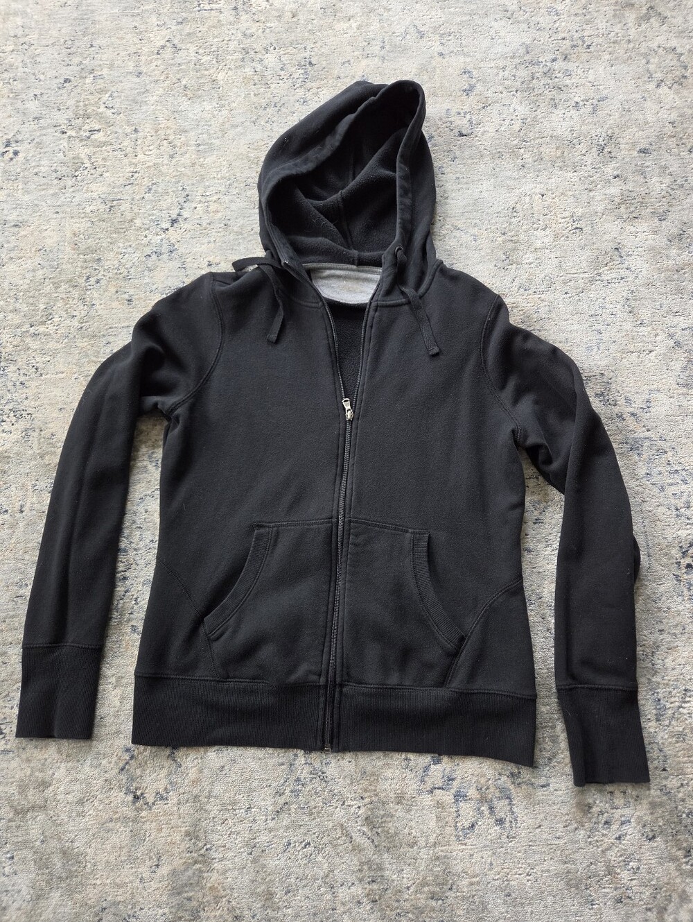 Black Zip-Up Hoodie
